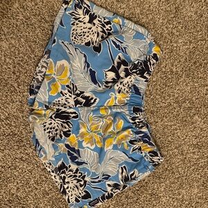 Patagonia Blue Floral Women's Athletic Shorts